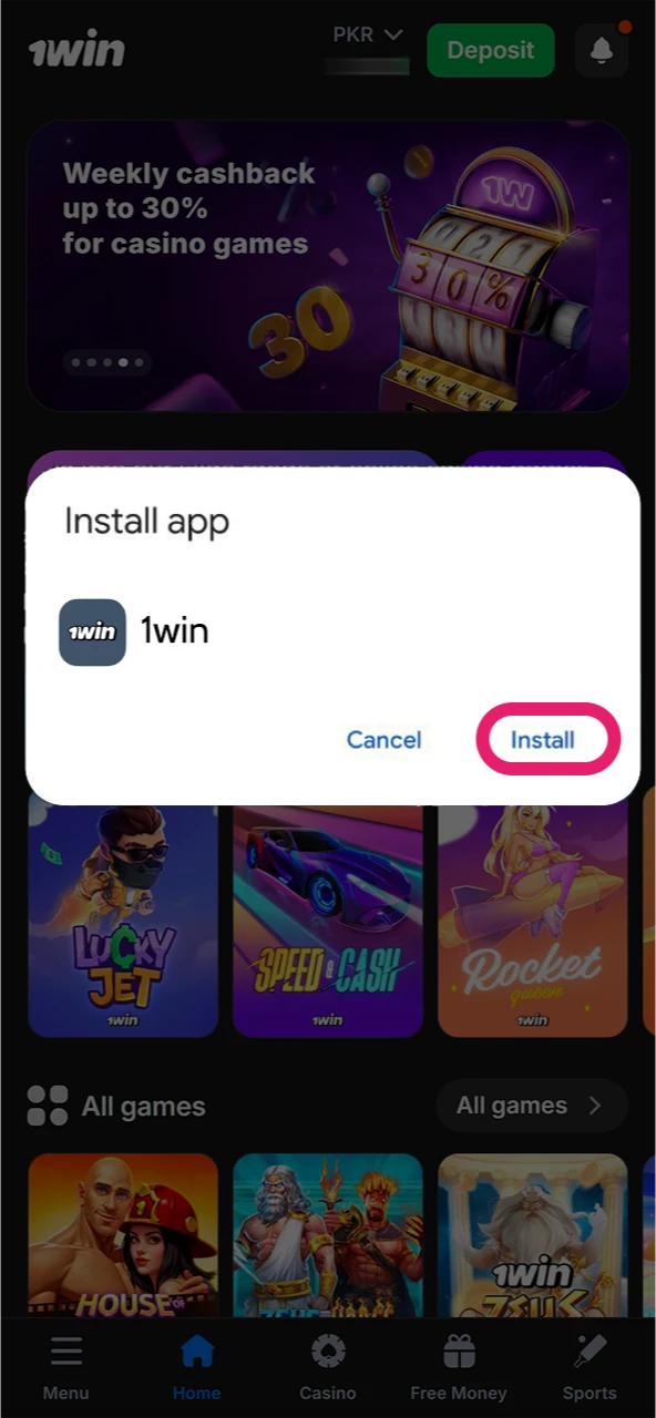 Complete the installation APK file for Plinko game.