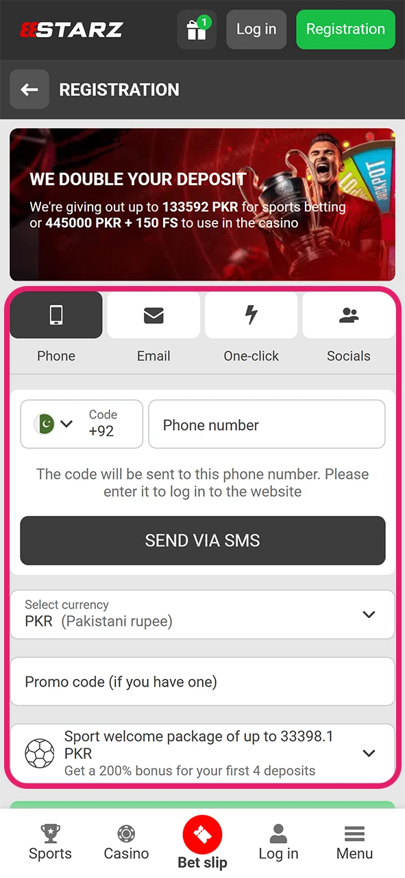 Register an account to receive a bonus for playing Plinko.
