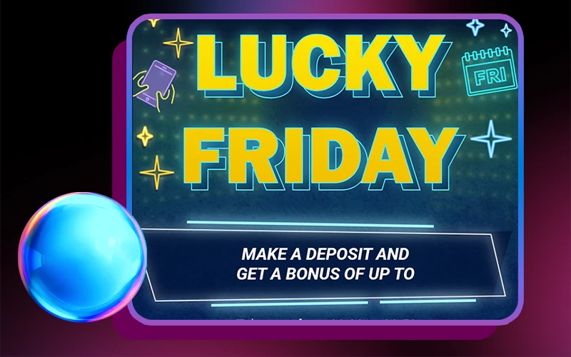 Reload Bonus allows you to increase your deposit and get extra money for your account balance on a certain day.