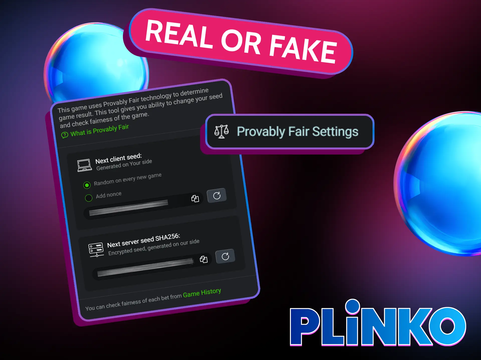 Play Plinko games from licensed providers on licensed gambling platforms.