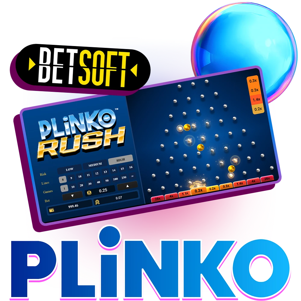 Plinko Rush from Betsoft is a fast-paced game that will appeal to casual and high rollers alike.