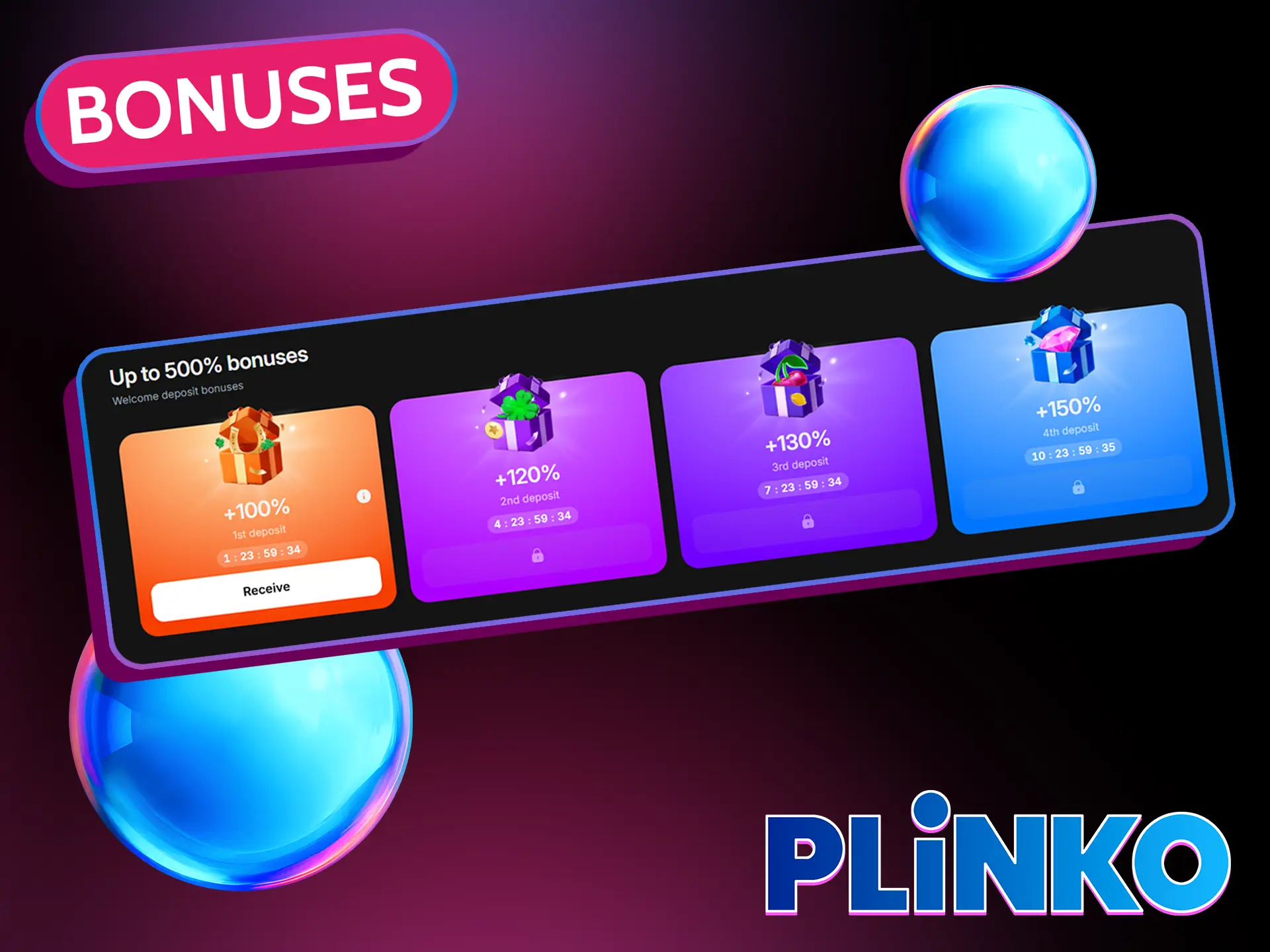 Use bonuses casinos offering for playing Plinko.