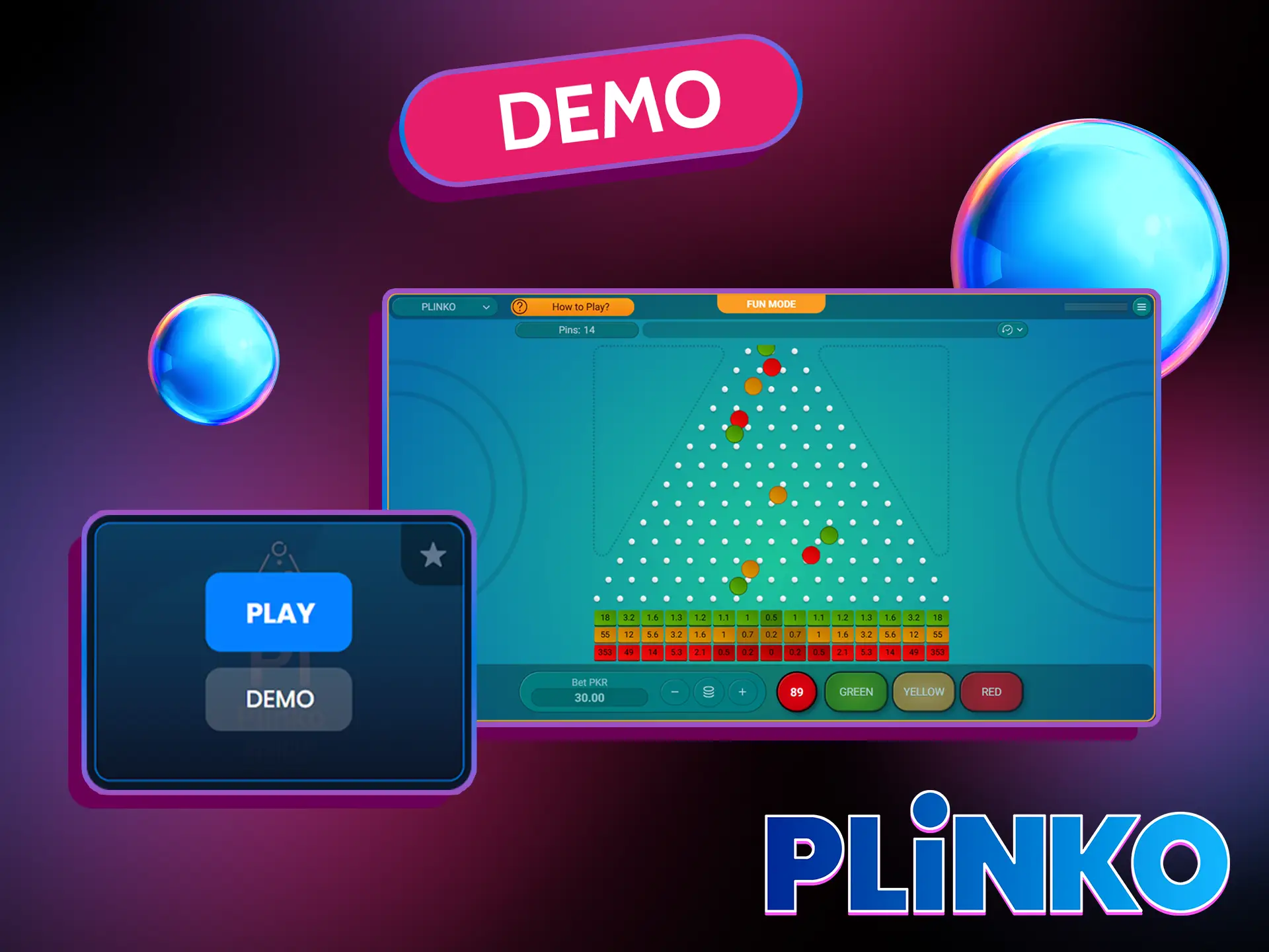 Try the Plinko Spribe demo.