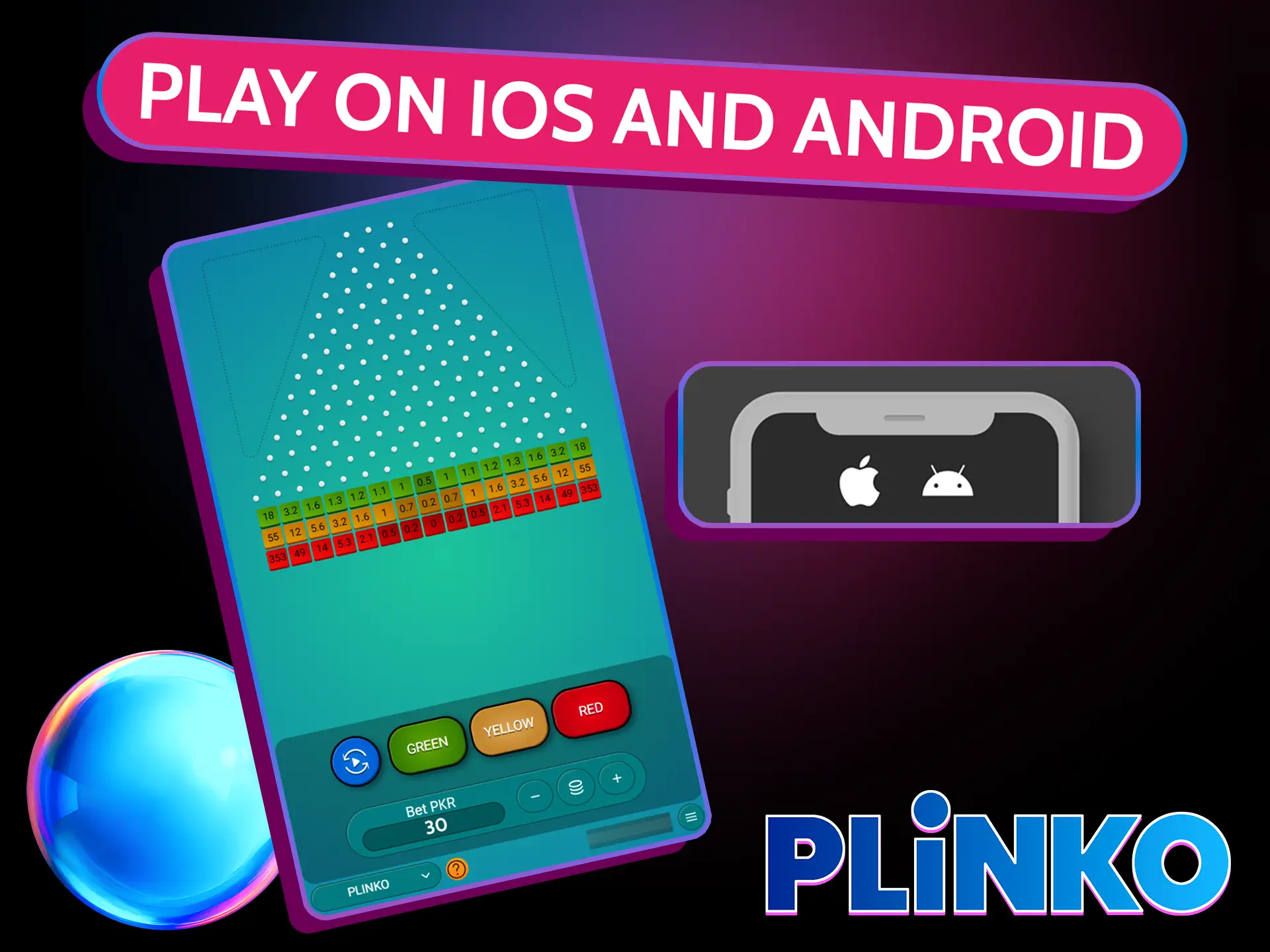 Play Plinko Spribe in casino apps.