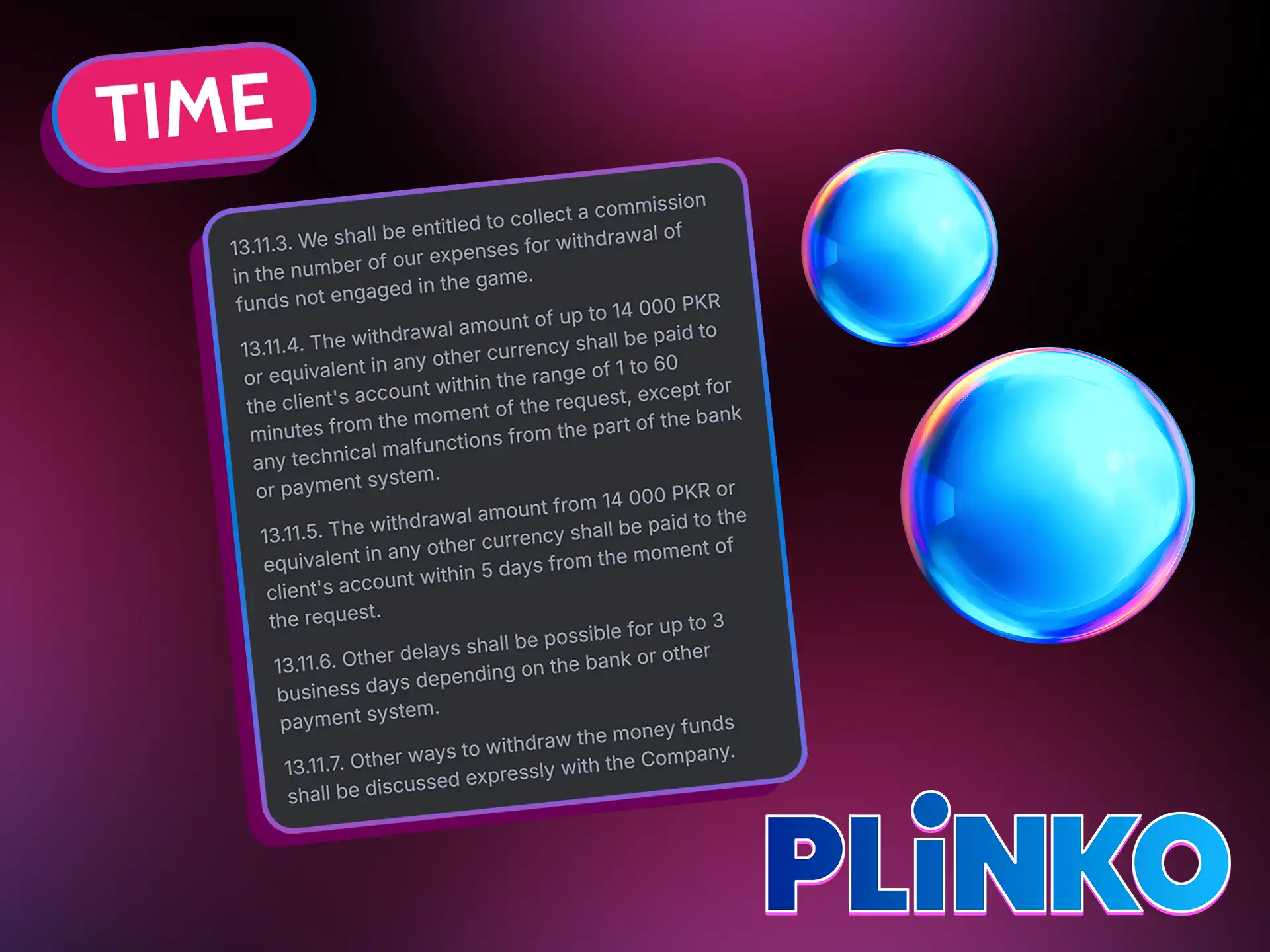 The Plinko withdrawal time depends on which casino platform and withdrawal method.