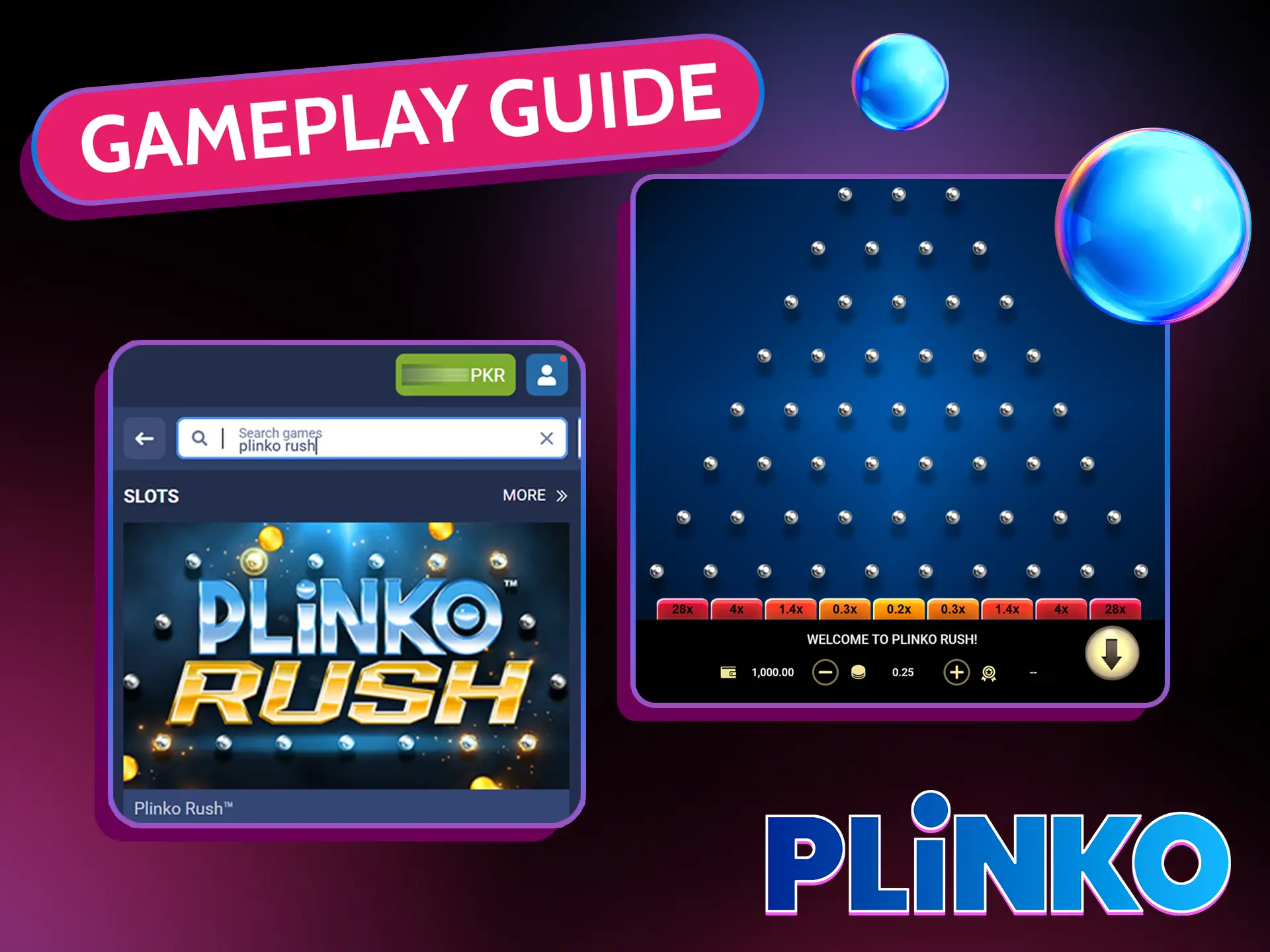 Choose a casino that offers Plinko Rush and enjoy.